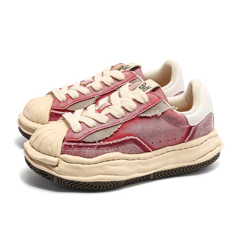 Colorful Retro Punk Skater School Sneakers