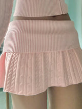 Soft Girl Pink Mini Skirt