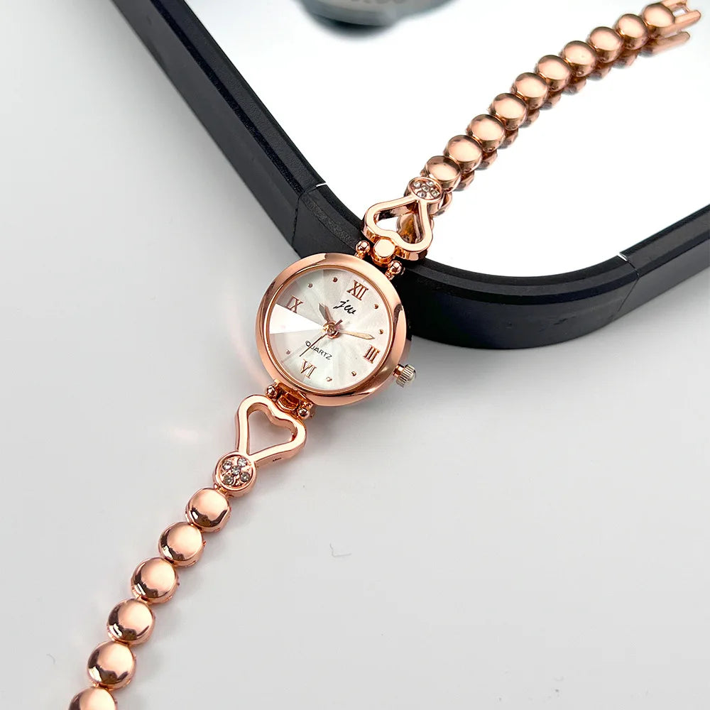 Women Exquisite Heart Bracelet Watch