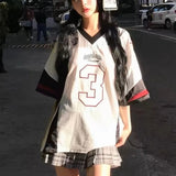 Retro Silver Jersey Number 3 T-Shirt