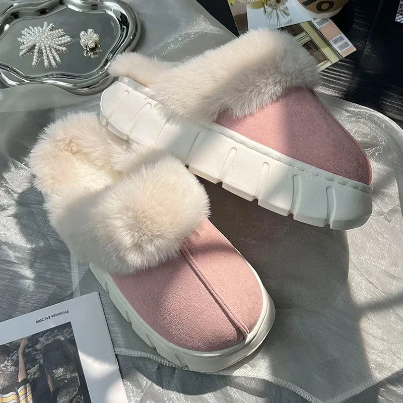 Indoor Fluffy Thick Sole Uggs Slippers