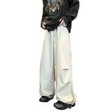 Wide Leg Parachute Cargo Pants