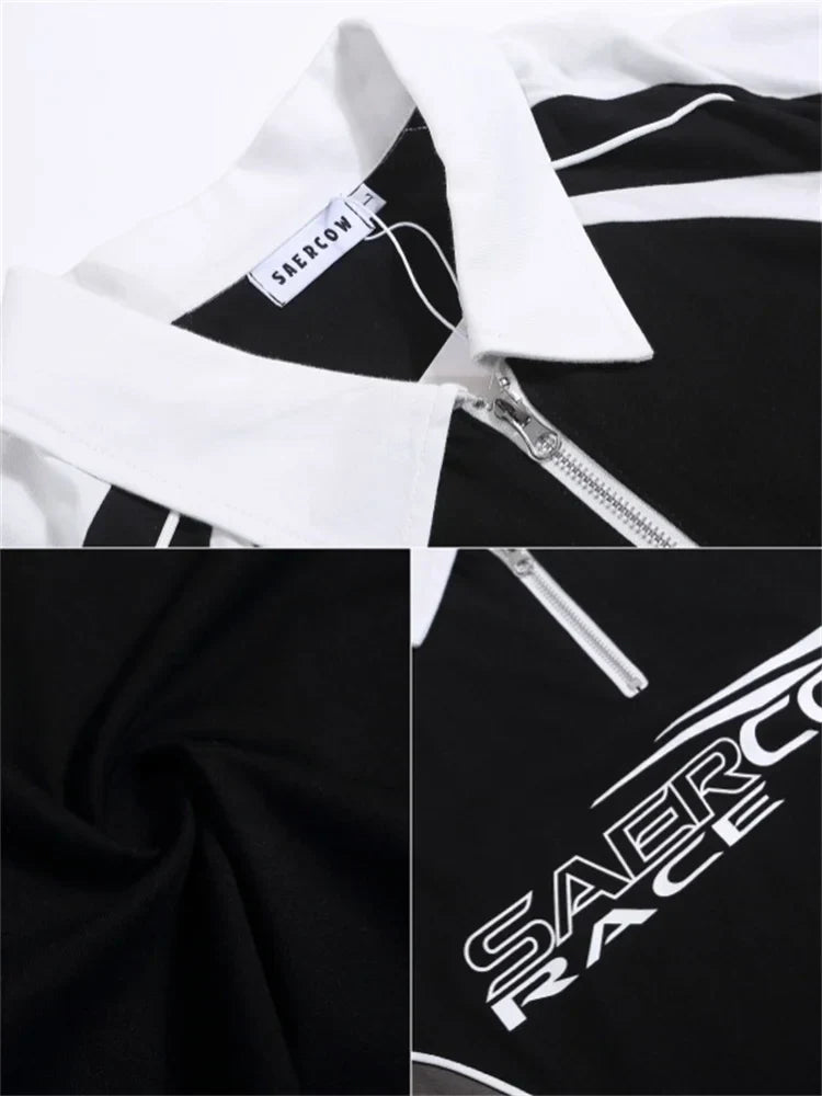 Retro Patchwork Hip Hop Oversized T-Shirt