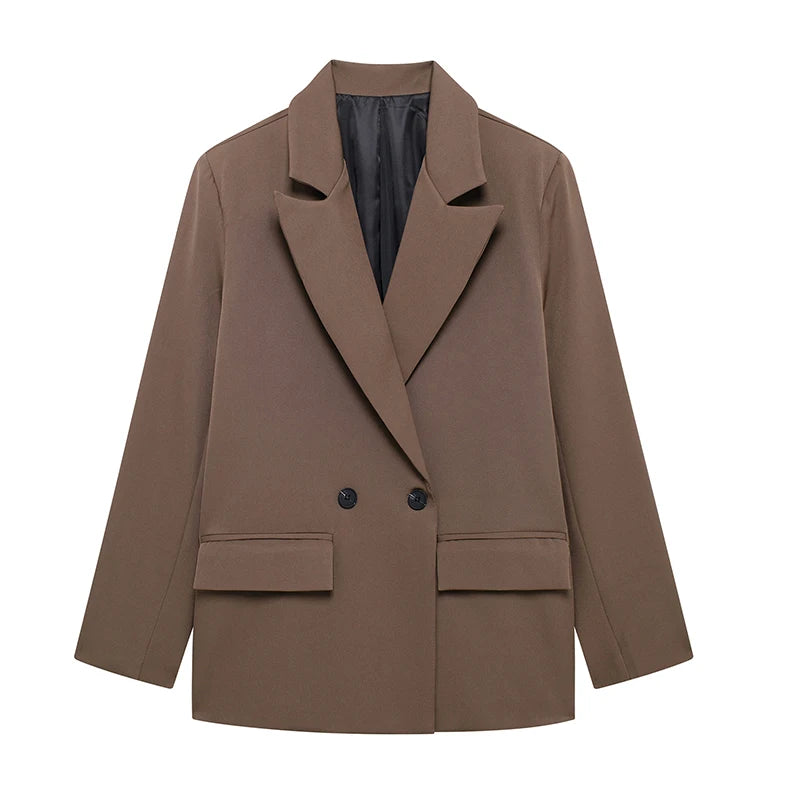Women Double Breasted Old Money Blazer
