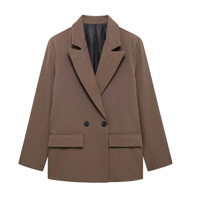 Women Double Breasted Old Money Blazer