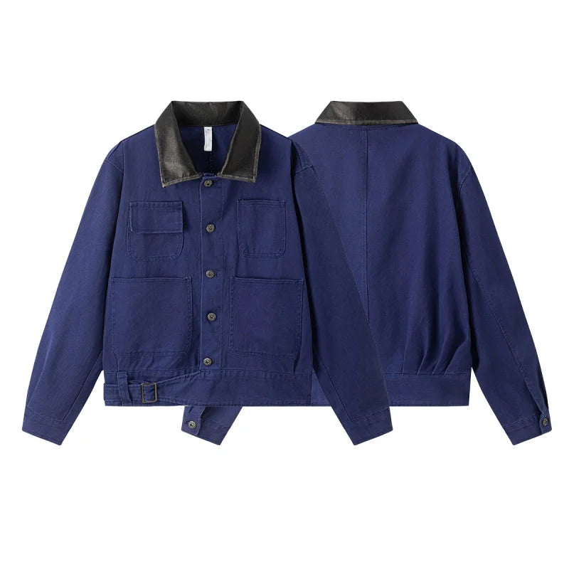 Cowgirl Blue Cargo Denim Jacket