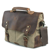 Leather Layer Old School Style Messenger Bag