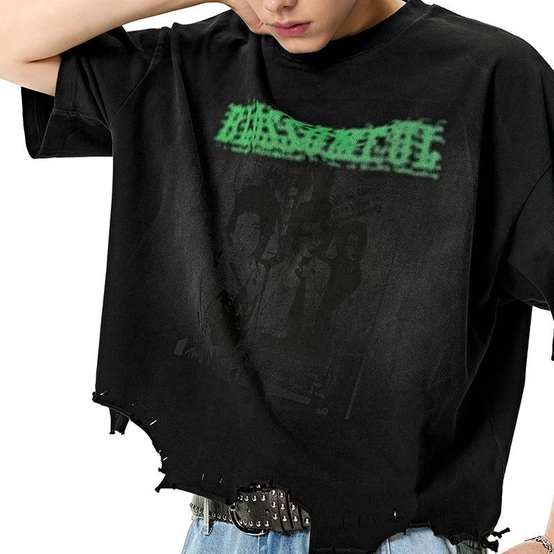 Vintage Distressed Graphic T-Shirt
