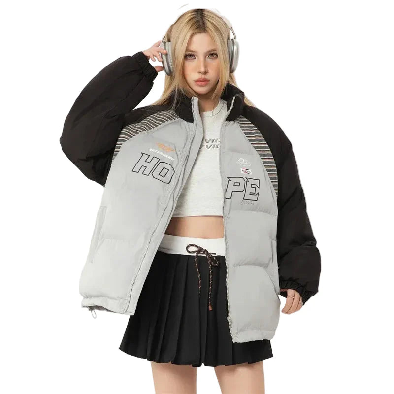 Hope Patchwork Winter Puffer Jacket