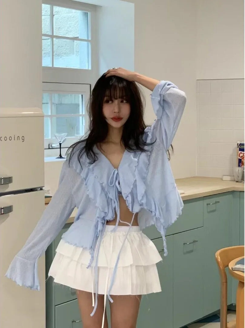 Layered Ruffle Blouse