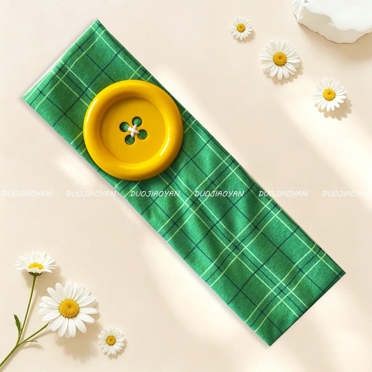 Kawaii Button Headband