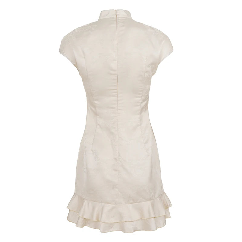 Chinese Style Moonlit Mini Dress