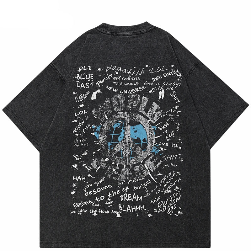 Vintage Washed Black Eye Graffiti T-Shirt