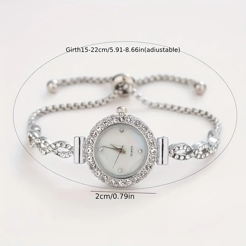 Rhinestone Quartz Watch