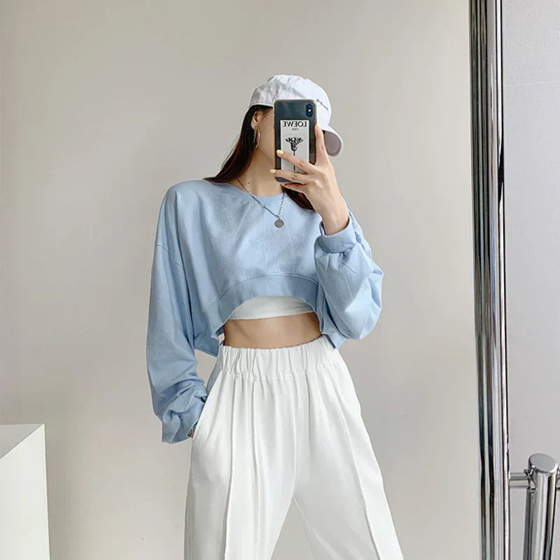 Stylish Korean Loose Women Sweatshirts