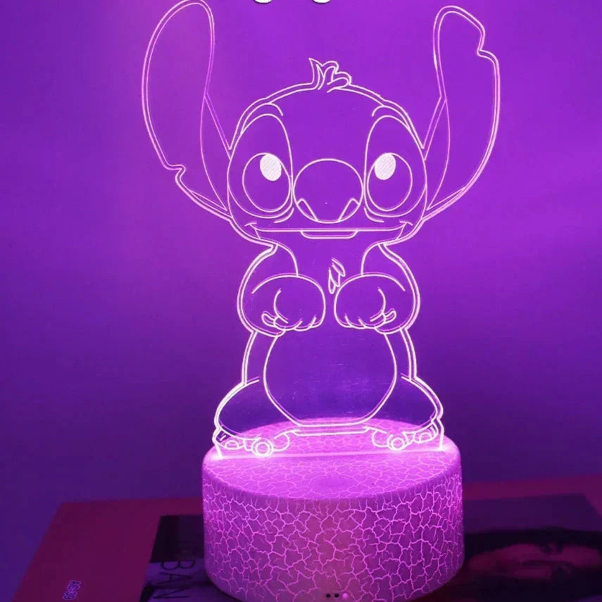Led Cute Touch Lamp Anime Stitch
