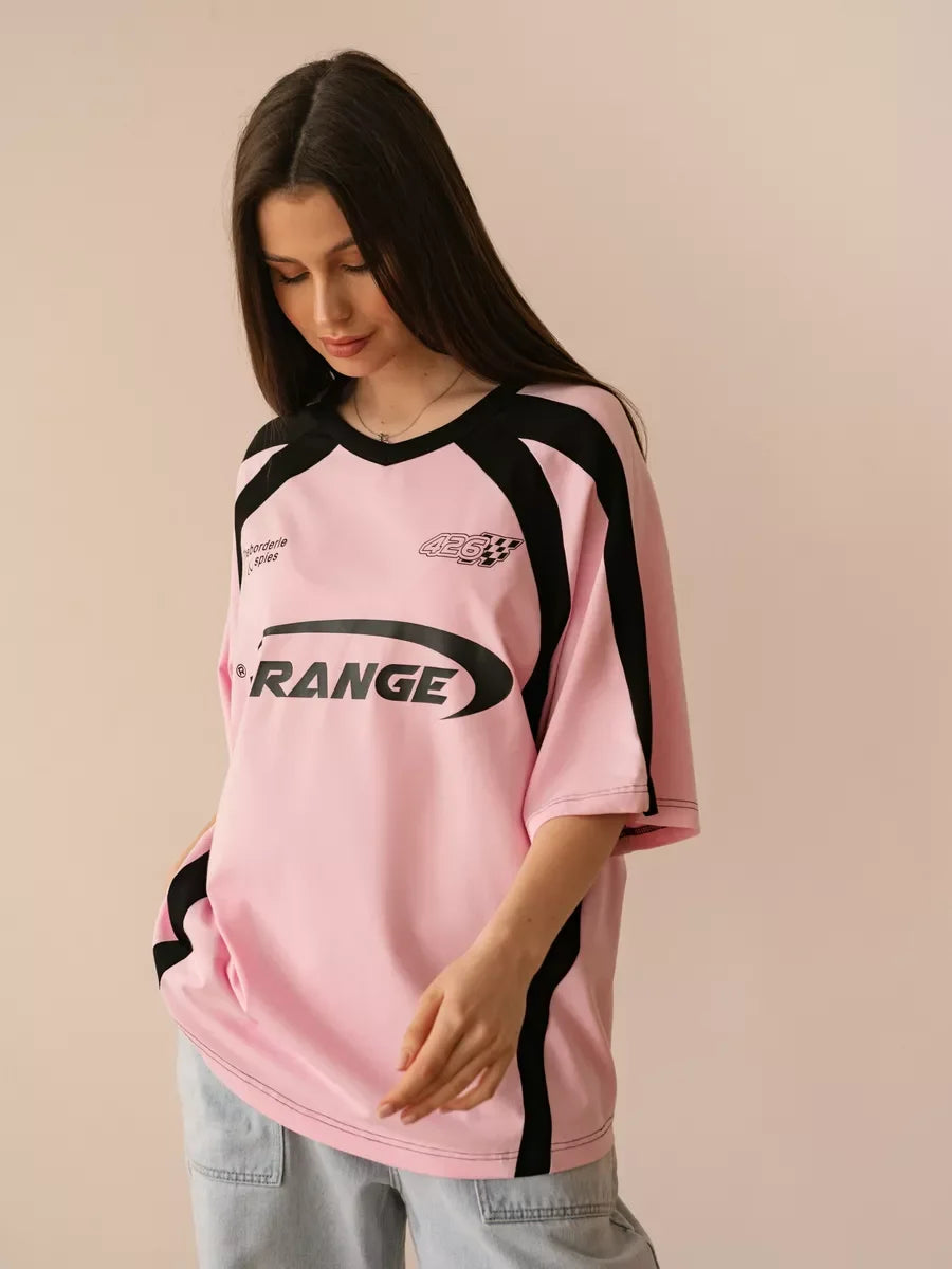 Soccer Oversized Striped T-Shirt