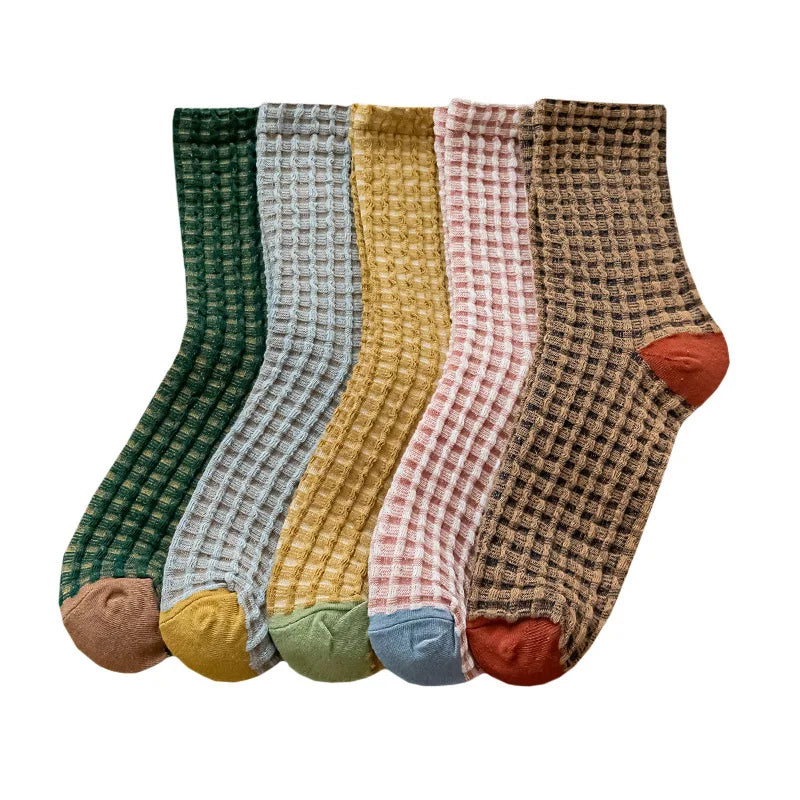 Plaid Retro Thick Socks