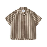 Loose Striped Short Sleeve Shirt