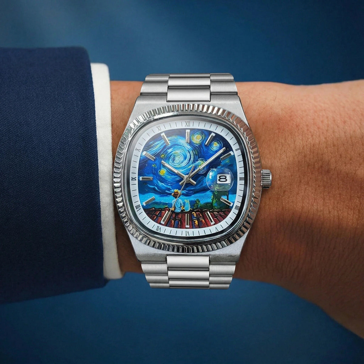 2026 Neue Hochwertige Herren Quarzuhr, Luxus Trendige Leuchtende Kalender Multifunktions Chronograph Herrenuhr Geeignet für Jungen