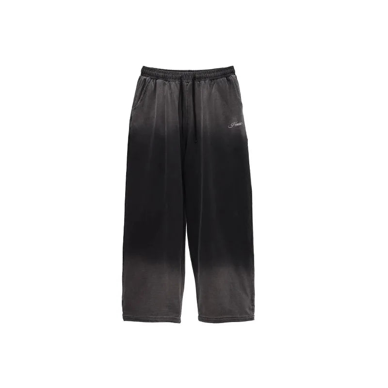 Sweatpants mit weitem Bein und Farbverlauf