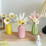 Minimalist Aesthetic Pastel Flower Vintage Vase