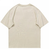Japanese Cartoon Drinking Cat T-Shirt