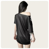 Summer 90S Loose Off-shoulder T-shirt