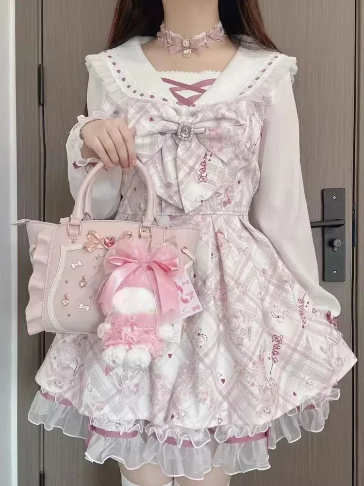 Flare Sleeve Coquette Pink Mini Dress