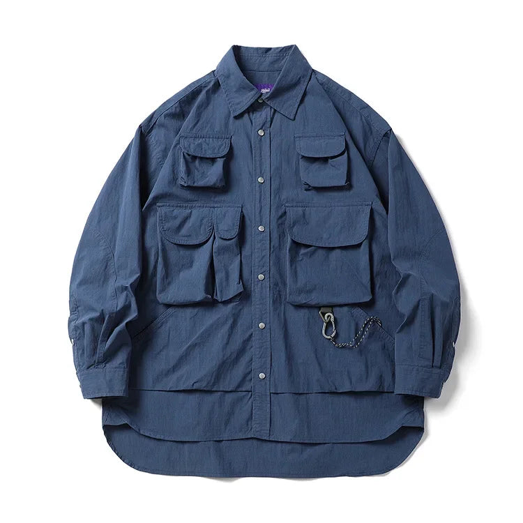 Multi-pocket Loose Cargo Shirt
