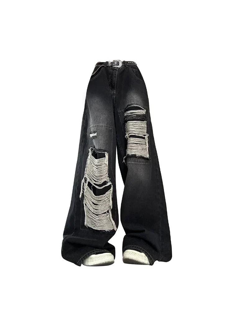 Y2K Grunge Ripped Jeans