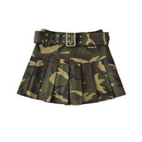 Retro Camouflage Mini Skirt
