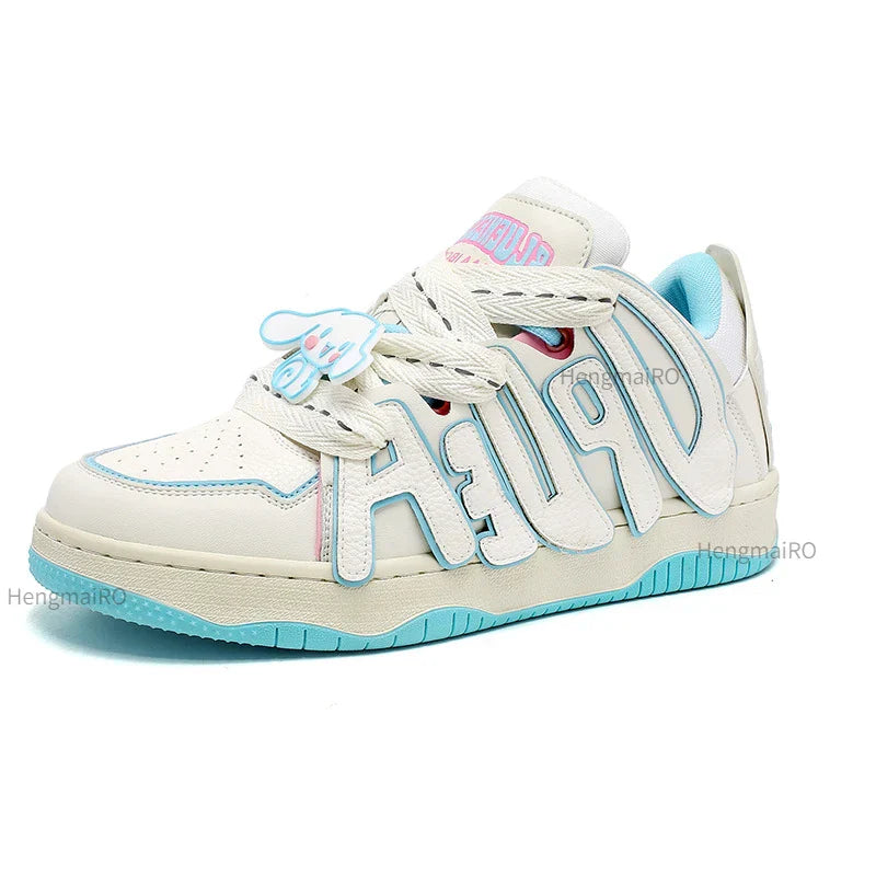 Y2K Punk Skater Letters Sneakers