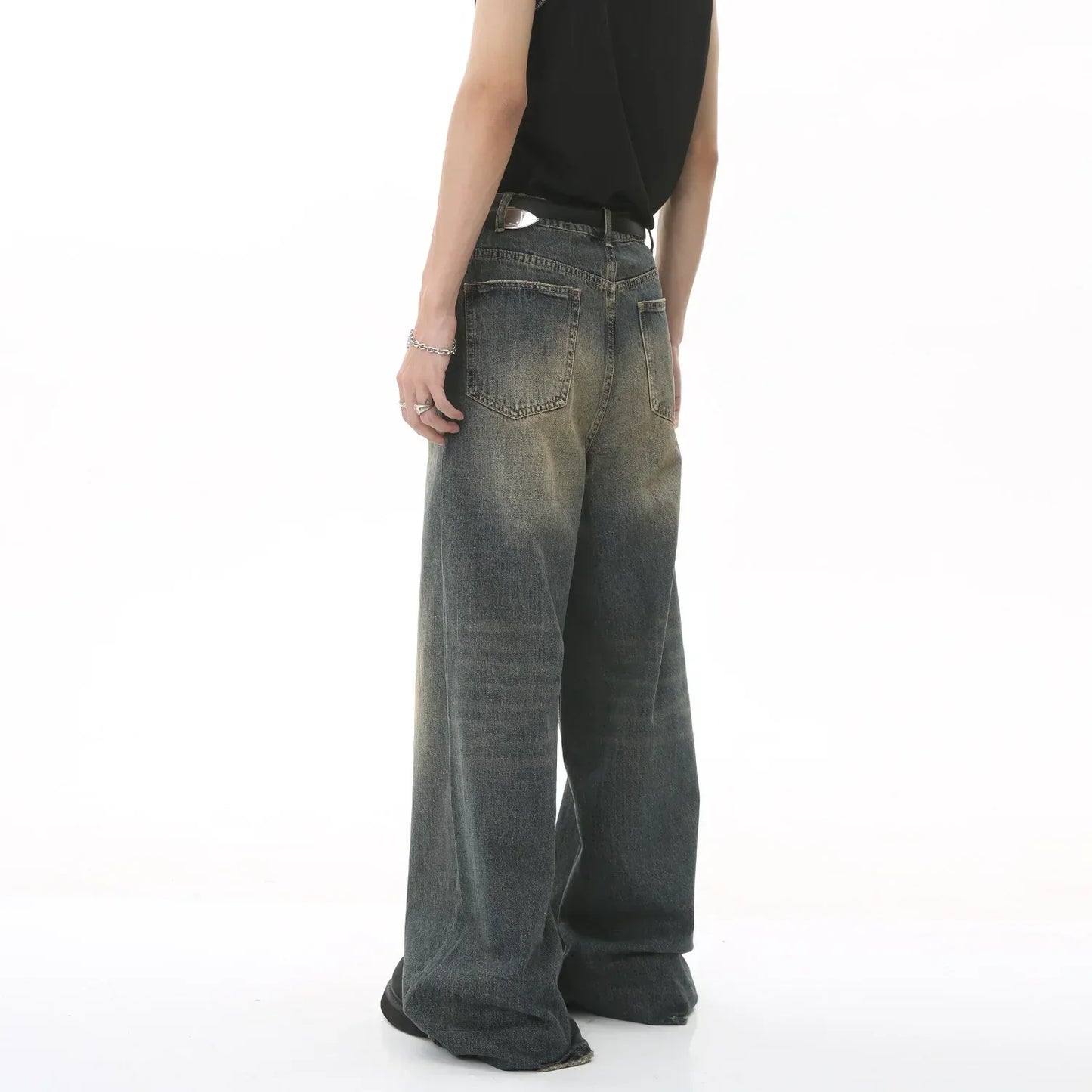 Y2K Vintage Washed Wide Leg Jeans