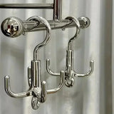 Drehbarer Kleiderhaken aus Silber