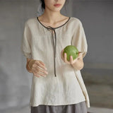 Vintage Ethnic Style Loose Fit T-Shirt