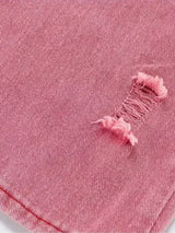 Barbie Core Distressed Cargo Jeans