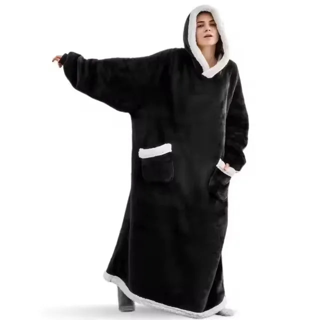 Christmas Flannel Hooded Blanket Pyjamas