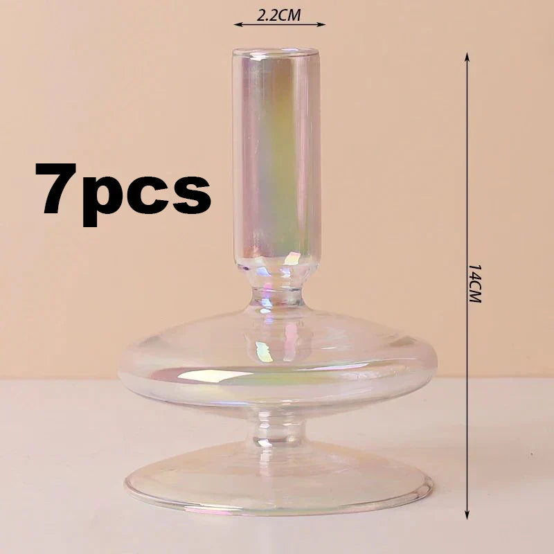 Taper Glass Candlestick Holder