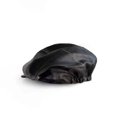 Grunge Pleated Rivet Beret Hat