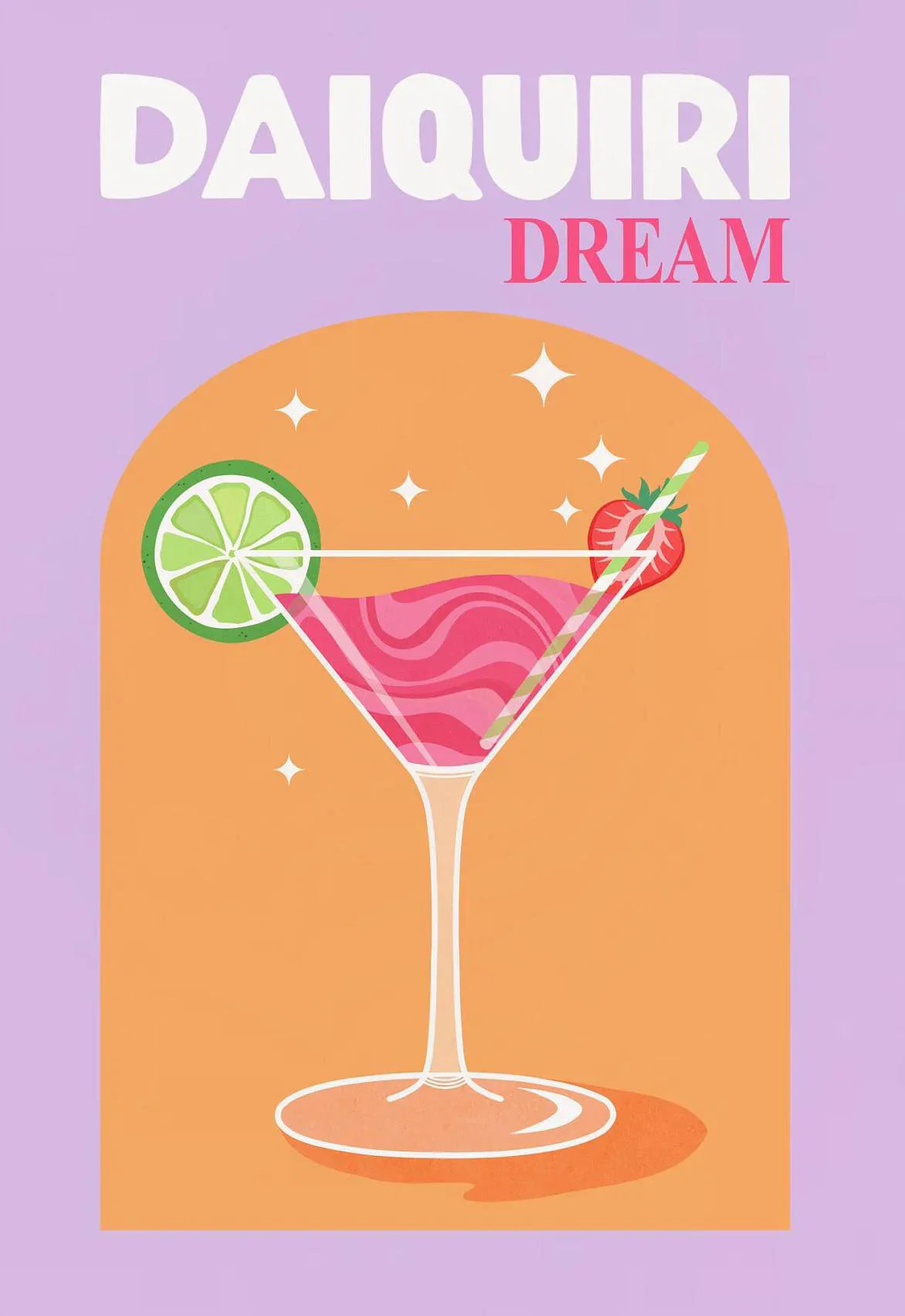 Colorful Cocktail Drinks Posters