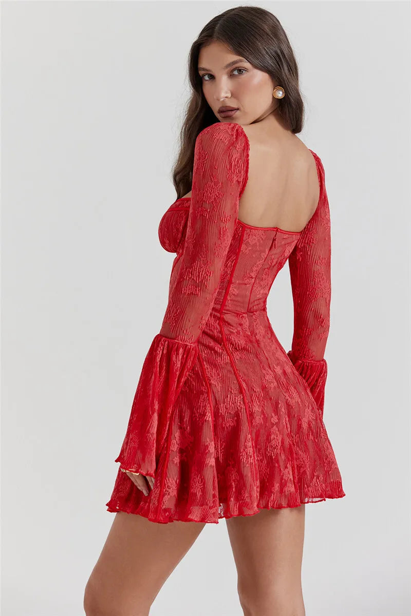 Bell Sleeve Mini Dress