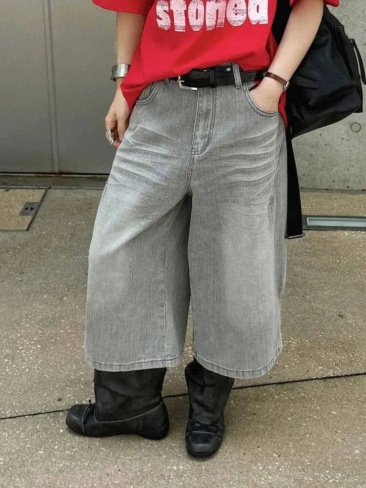 Y2K Ultra-Wide Denim Jorts