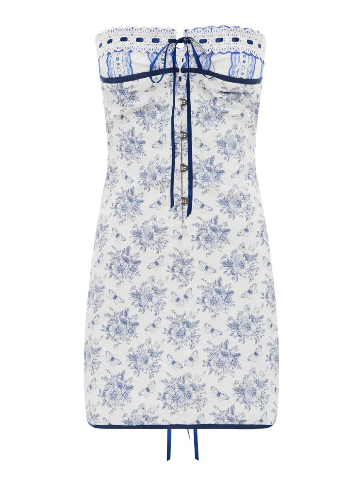 Floral Print Vintage Mini Dress