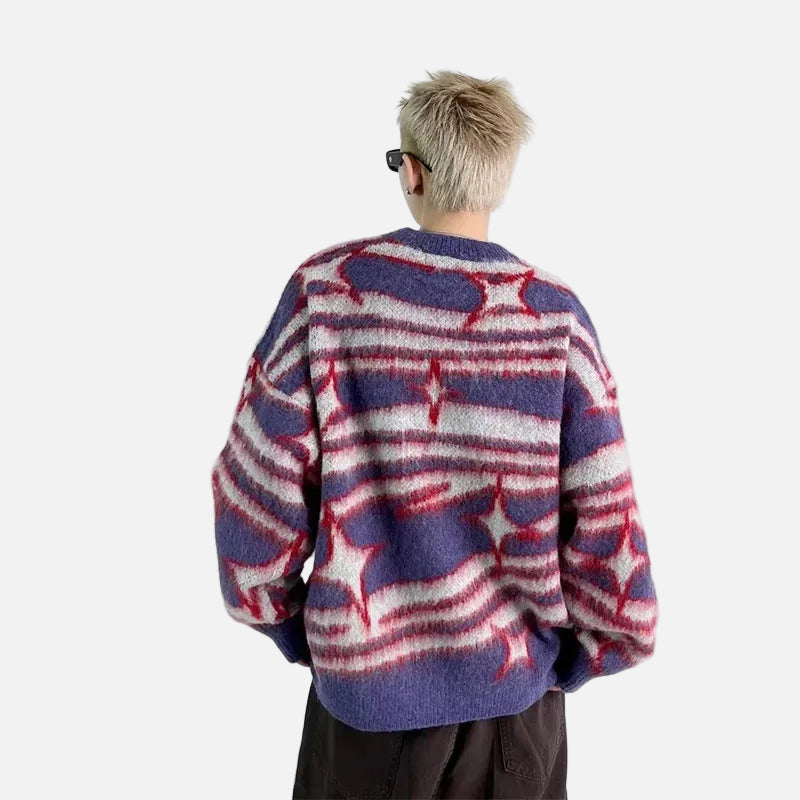 Star Cozy Warm Fuzzy Sweater