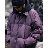 Waterproof Thicken Down Solid Color Puffer Jacket