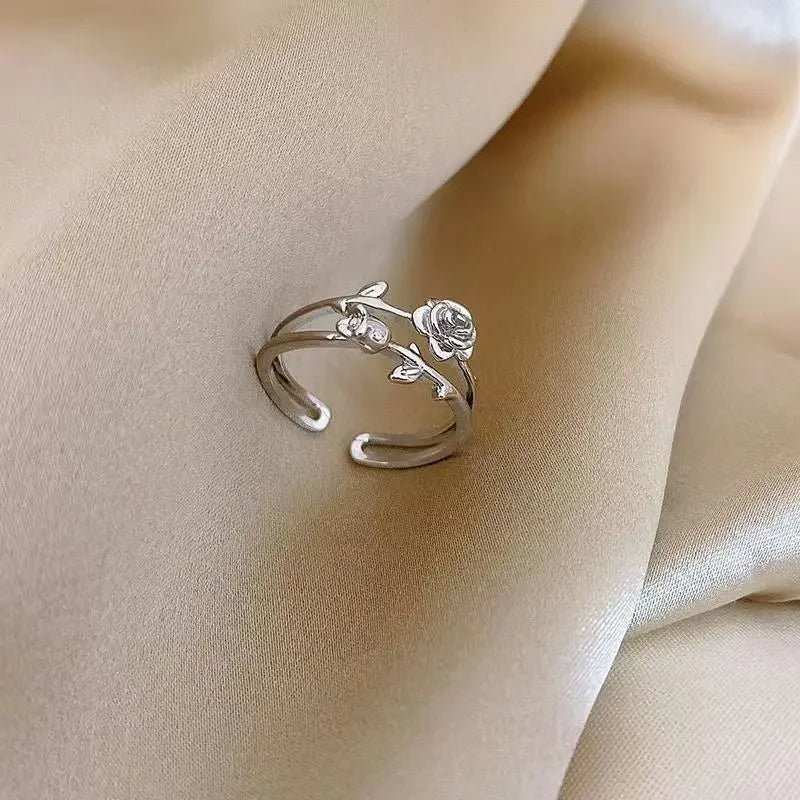 Rose Thorn Stainless Steel Ring