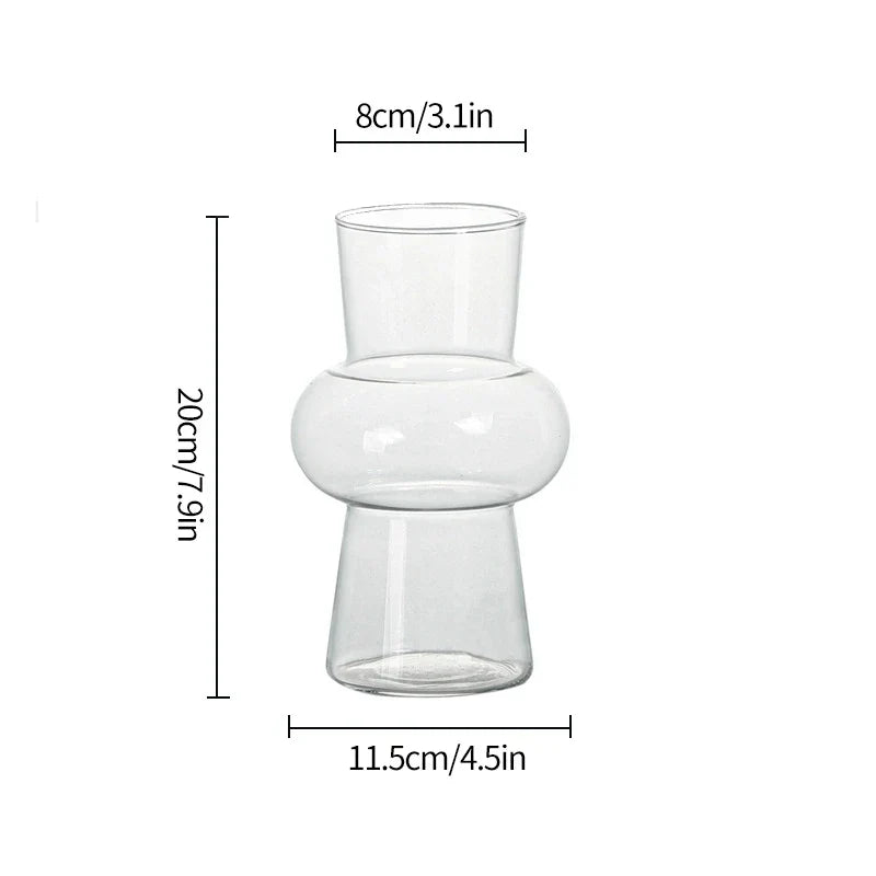 Creative Glass Flower Vintage Vase
