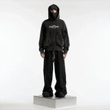 Vintage Zip-Up Oversized Hoodie Sweatshirt