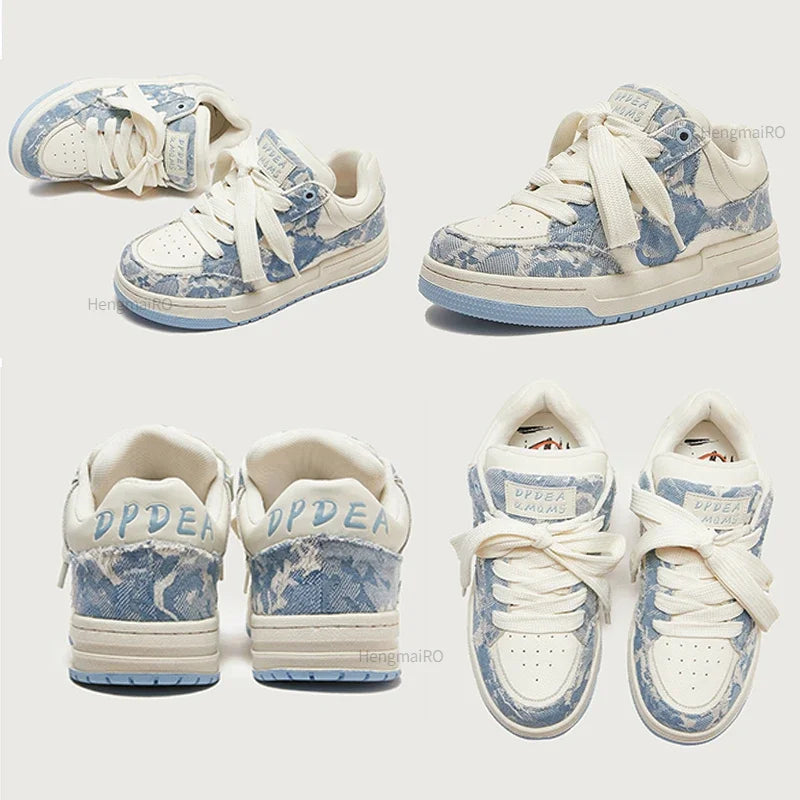 Y2K Retro Graffiti School Sneakers
